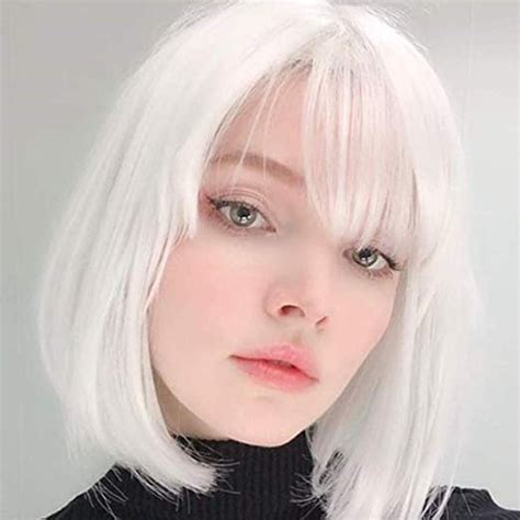 white hair wig female